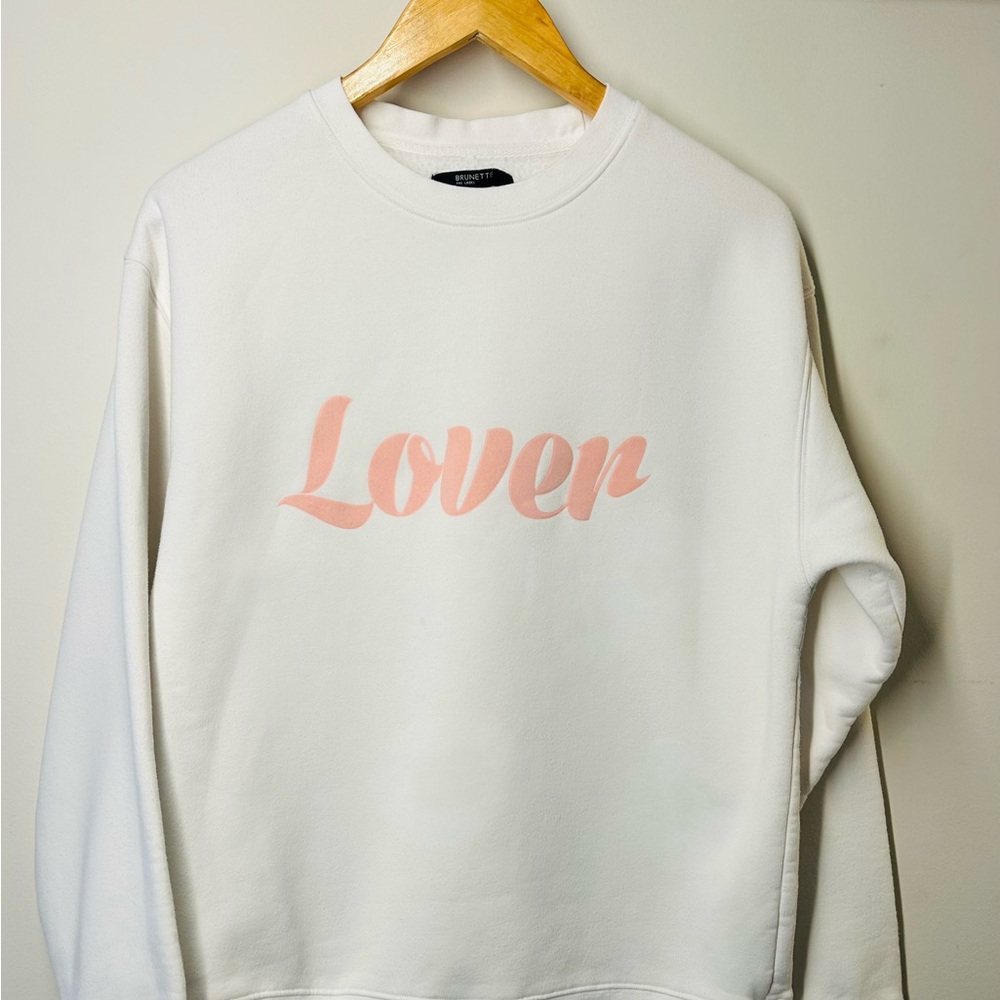 Brunette The Label Lover Best Friend Crewneck Sweatshirt | Size M/L